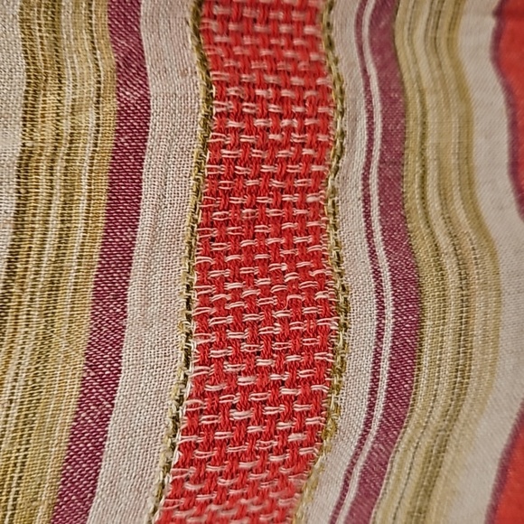 💕FAHERTY💕 Lanai Dress ~ 100% Organic Cotton Sol Stripe XL NWT - Picture 13 of 16